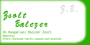 zsolt balczer business card